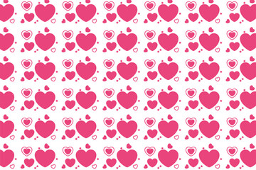 Heart pattern, Valentine's Day seamless pattern, Valentine's Day background.