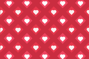 Heart pattern, Valentine's Day seamless pattern, Valentine's Day background.