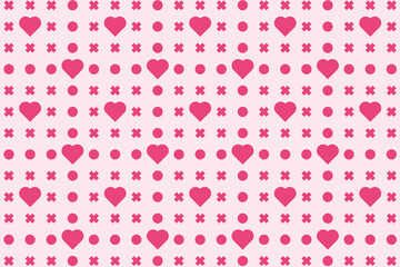 Heart pattern, Valentine's Day seamless pattern, Valentine's Day background.