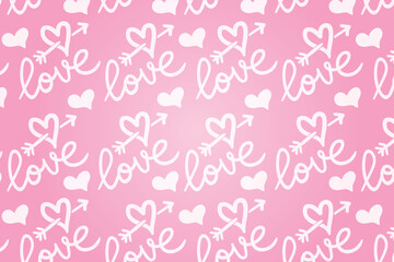 Heart pattern, Valentine's Day seamless pattern, Valentine's Day background.