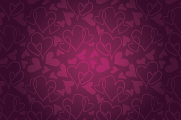 Heart pattern, Valentine's Day seamless pattern, Valentine's Day background.