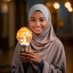 person in a shirt standing in a mosque