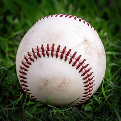 Baseball ball: the quintessential sphere of America's pastime, embodying the excitement, competition, and timeless joy of the game, from pitches and hits to catches and home runs on the diamond