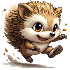 Cute Vector Image of Pebbles the Hedgehog