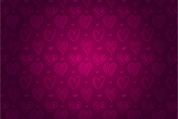 Heart pattern, Valentine's Day seamless pattern, Valentine's Day background.