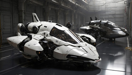 A spacecraft parked HD