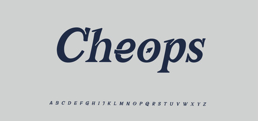 Fototapeta na wymiar Cheops Abstract digital modern alphabet fonts. Typography technology electronic dance music future creative font. vector illustration