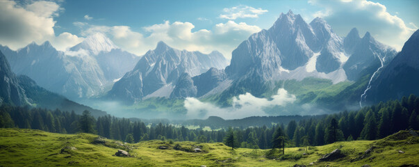 A beautiful mountains landscape, amazing view