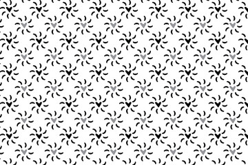 Geometric abstract background black and white ornamental style vector 