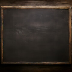 blank blackboard with chalk