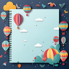 card with balloons