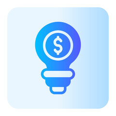 bulb gradient icon