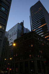 Fototapeta na wymiar Buildings in Manhattan, New York City