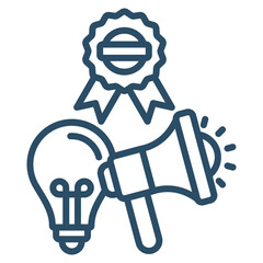 Brand Awareness Icon Element For Design