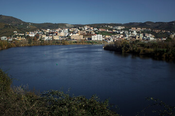 View of the Peso da Regua and the Douro river, northern Portugal.