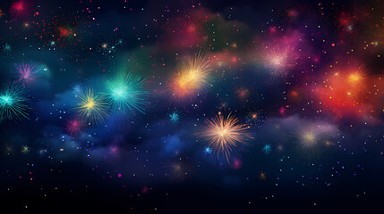 Fireworks background for celebration, holiday celebration concept