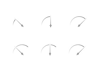 fine dial set. semi-circle dial set. dial group for sports, education, business world