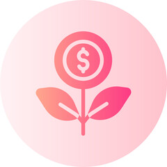 money gradient icon