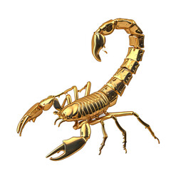 Golden Scorpion Figurine