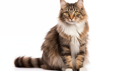 cat, Manx cat in sitting position