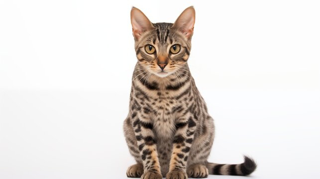 cat, Minskin cat in sitting position