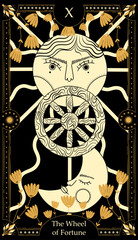 vintage vintage style deck of tarot cards. magical predictions of the future, mysterious characters.	
