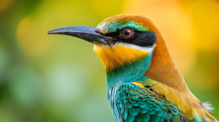 Fototapeta premium A Bee-eater portrait, wildlife photography
