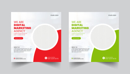 Digital Marketing agency social media post template