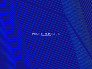 Blue abstract background with modern corporate concept. Vector horizontal template for digital lux business banner, contemporary formal invitation, luxury voucher, prestigious gift certificate.
