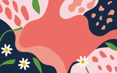 Abstract background poster. Good for fashion fabrics, postcards, email header, wallpaper, banner, events, covers, advertising, and more. Valentine's day, women's day, mother's day background.