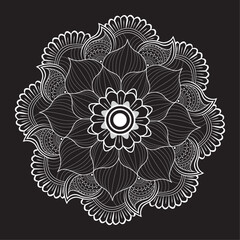 Artwork, unique, standard, tattoo, simple vector eps new mandala design free download for your company.