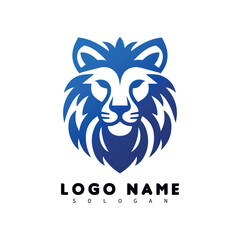 Minimalist Lion Or Fox Face Logo