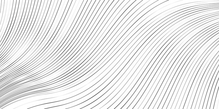Swirled black stripes pattern background, wavy lines wallpaper