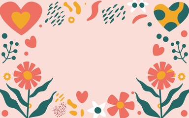 Abstract background poster. Good for fashion fabrics, postcards, email header, wallpaper, banner, events, covers, advertising, and more. Valentine's day, women's day, mother's day background.