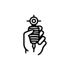 tattoo artist art creative logo vector illustration template design