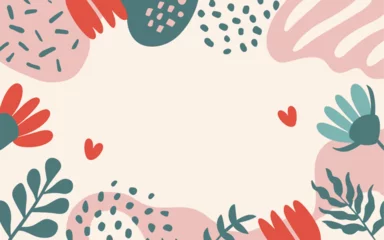 Foto op Canvas Abstract background poster. Good for fashion fabrics, postcards, email header, wallpaper, banner, events, covers, advertising, and more. Valentine's day, women's day, mother's day background. © TasaDigital