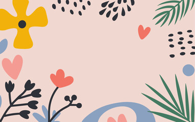 Abstract background poster. Good for fashion fabrics, postcards, email header, wallpaper, banner, events, covers, advertising, and more. Valentine's day, women's day, mother's day background.