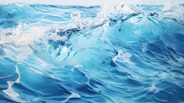 ocean is beautiful with waves,blue