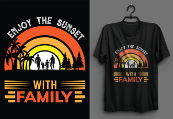 sunset t-shirt desing