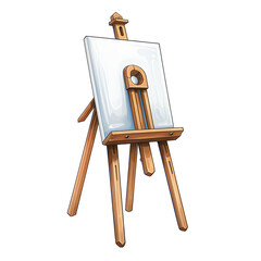 Artistic Vision: The Minimalist Painter's Easel  