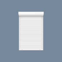 Horizontal, vertical closed and open blinds for office rooms. Set of horizontal and vertical blinds for window, element interior. Realistic closed window shutters, front view.