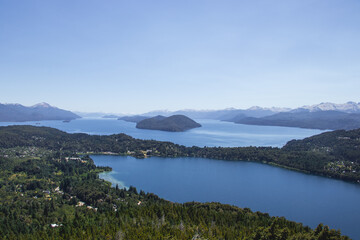 Obraz premium lake and mountains