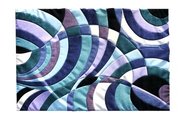 Fototapeta premium decorative rug for the interior isolated on white background, home decor, 3D illustration, cg render 