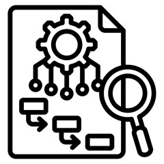 Business Impact Analysis Icon Element For Design