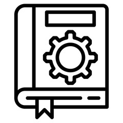 Training Manual Icon Element For Design