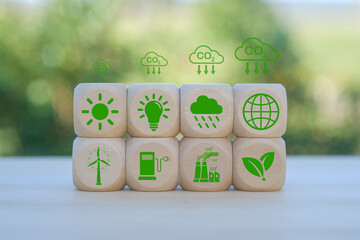 environment Earth concept. Net zero greenhouse gas emissions target. Climate neutral long term...