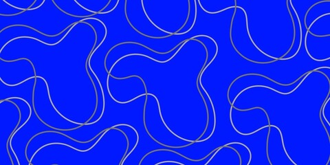 Abstract line on a blue background. Black abstract line banner on  blue background.