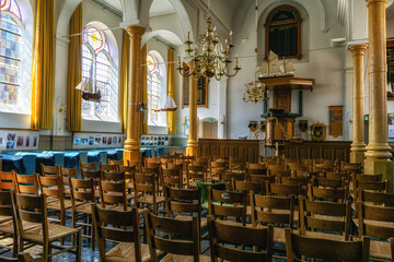 Fototapeta na wymiar Interior of Marken Cathedral