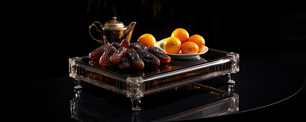 A delicious spread of fruits served on a tray