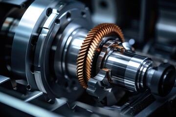 Fototapeta na wymiar Quality control of automotive parts using CMM machine.